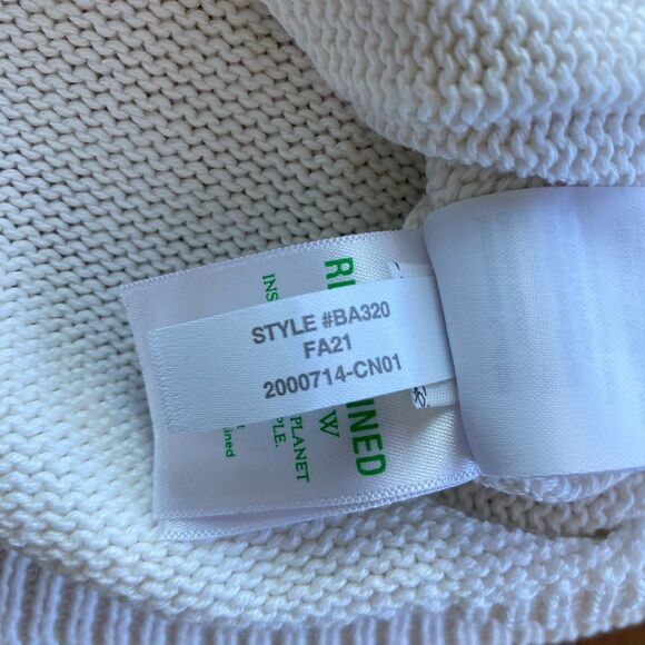 J. Crew Sweater Women's Sm Cotton Cashmere Blend Pocket Mockneck White Preppy - Picture 12 of 14